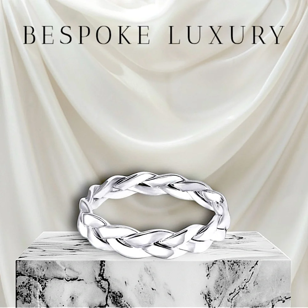 Silver Braided Ring Sterling Silver NWT - Picture 4 of 7